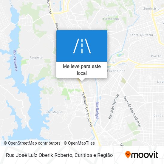 Rua José Luíz Oberik Roberto mapa