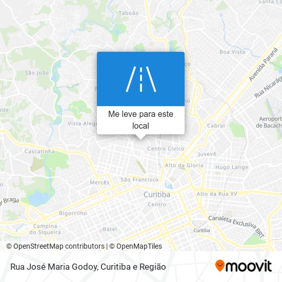 Rua José Maria Godoy mapa