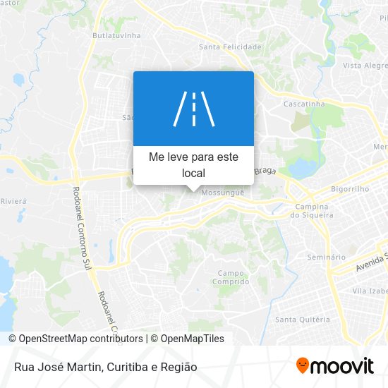 Rua José Martin mapa