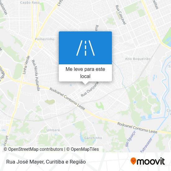 Rua José Mayer mapa