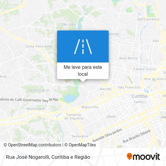 Rua José Nogarolli mapa