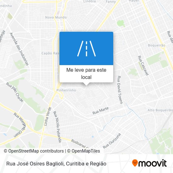 Rua José Osires Baglioli mapa