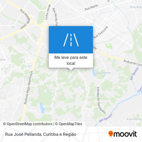 Rua José Pellanda mapa