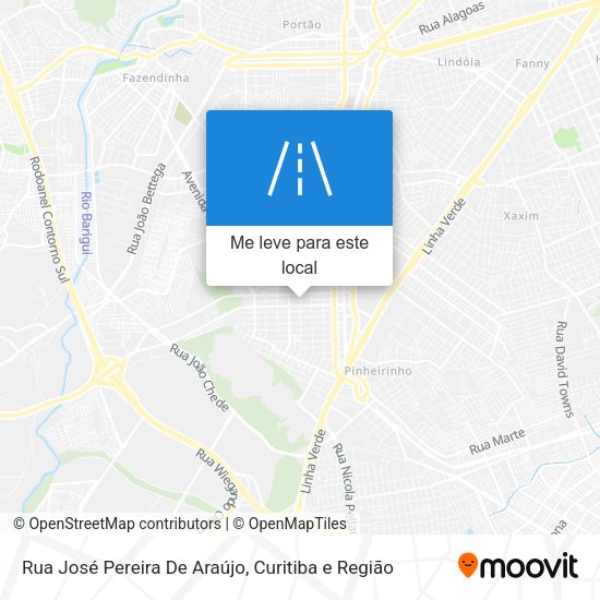 Rua José Pereira De Araújo mapa