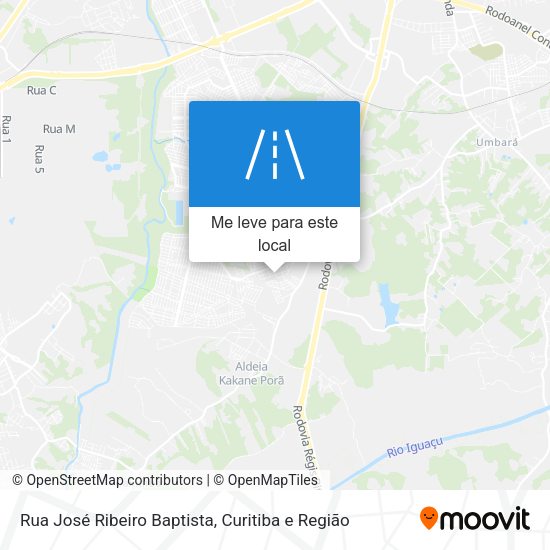 Rua José Ribeiro Baptista mapa