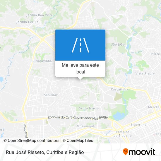 Rua José Risseto mapa