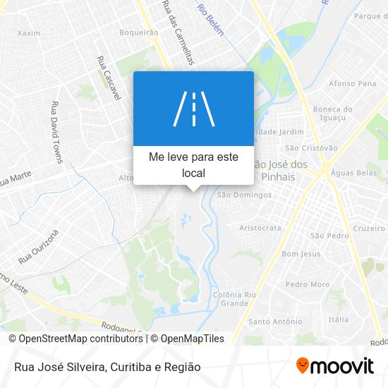 Rua José Silveira mapa