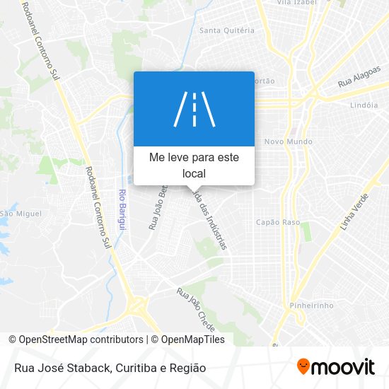 Rua José Staback mapa