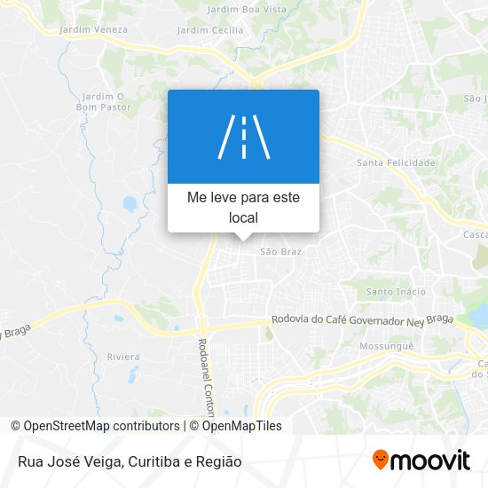 Rua José Veiga mapa