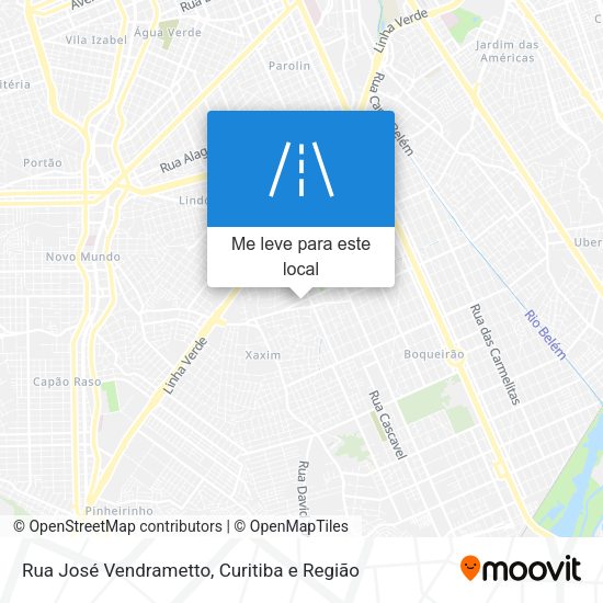 Rua José Vendrametto mapa