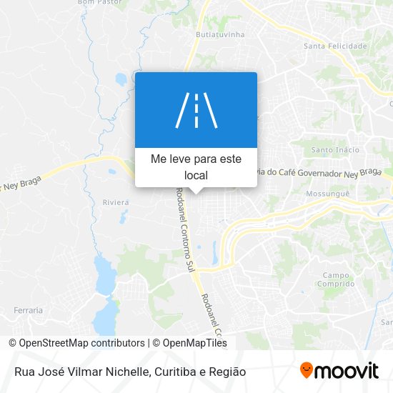 Rua José Vilmar Nichelle mapa