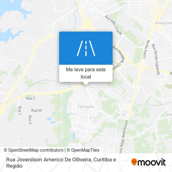 Rua Jovenilson Americo De Olliveira mapa