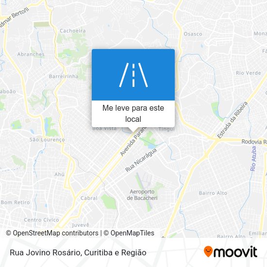 Rua Jovino Rosário mapa