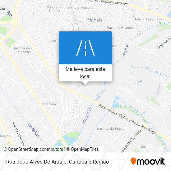 Rua João Alves De Araújo mapa