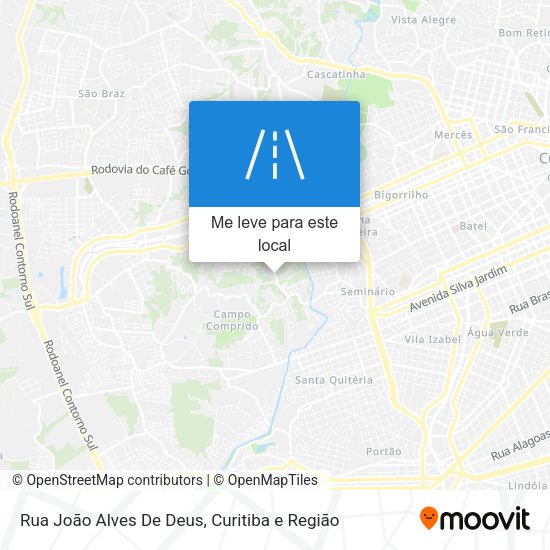 Rua João Alves De Deus mapa