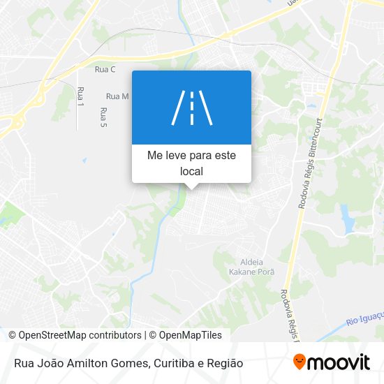 Rua João Amilton Gomes mapa