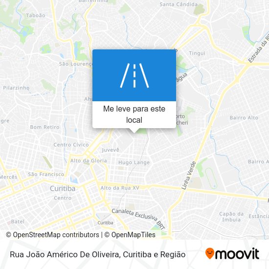 Rua João Américo De Oliveira mapa