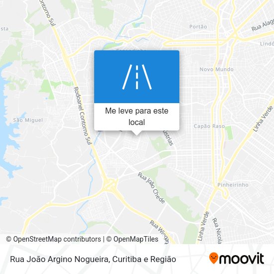 Rua João Argino Nogueira mapa