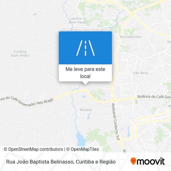 Rua João Baptista Belinasso mapa