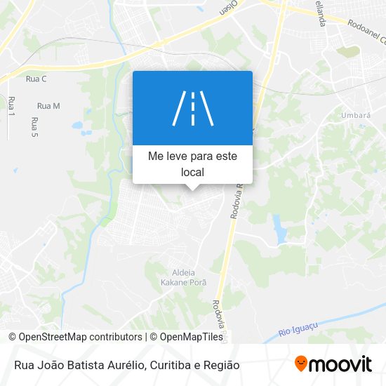 Rua João Batista Aurélio mapa