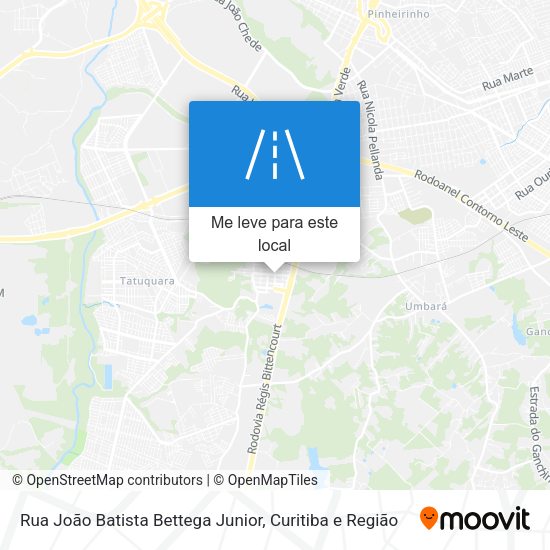 Rua João Batista Bettega Junior mapa