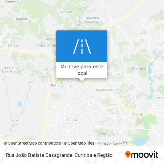 Rua João Batista Casagrande mapa