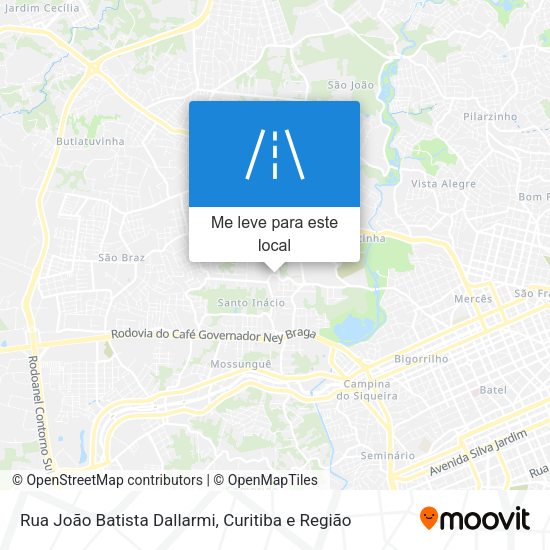 Rua João Batista Dallarmi mapa