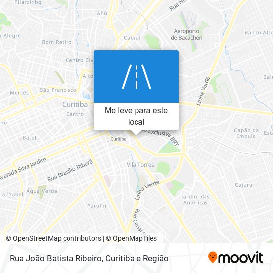 Rua João Batista Ribeiro mapa