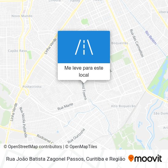 Rua João Batista Zagonel Passos mapa