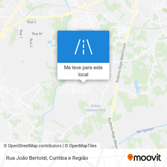 Rua João Bertoldi mapa