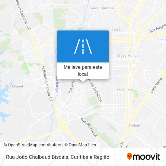 Rua João Chalbaud Biscaia mapa