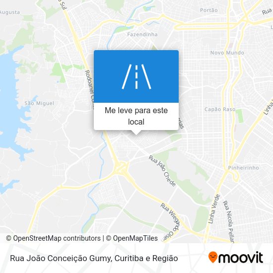 Rua João Conceição Gumy mapa