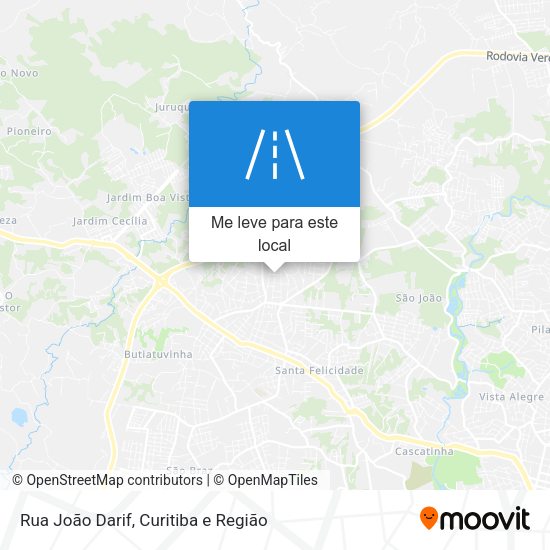 Rua João Darif mapa