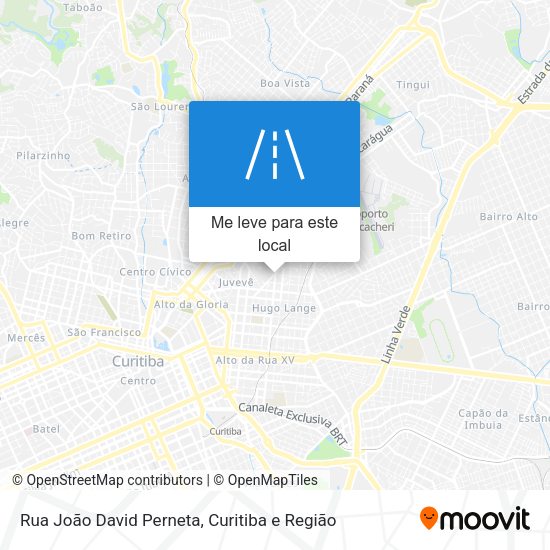 Rua João David Perneta mapa