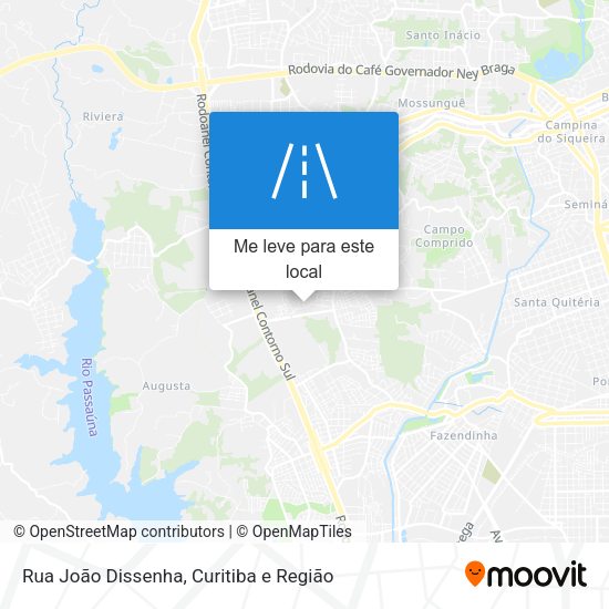 Rua João Dissenha mapa