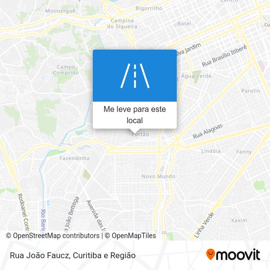 Rua João Faucz mapa
