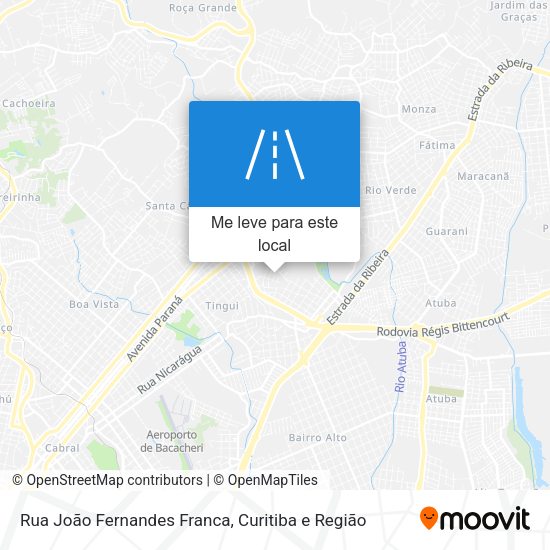 Rua João Fernandes Franca mapa