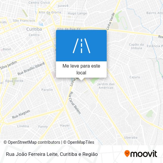 Rua João Ferreira Leite mapa