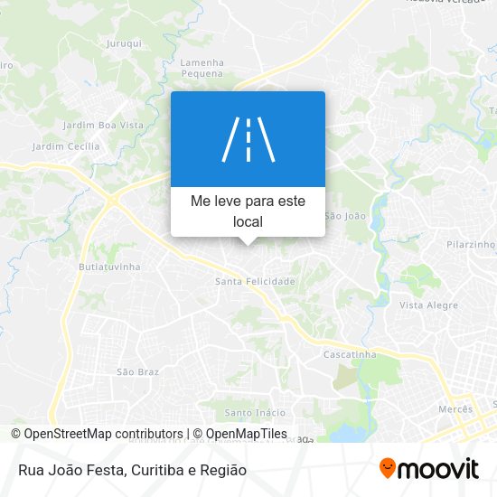 Rua João Festa mapa