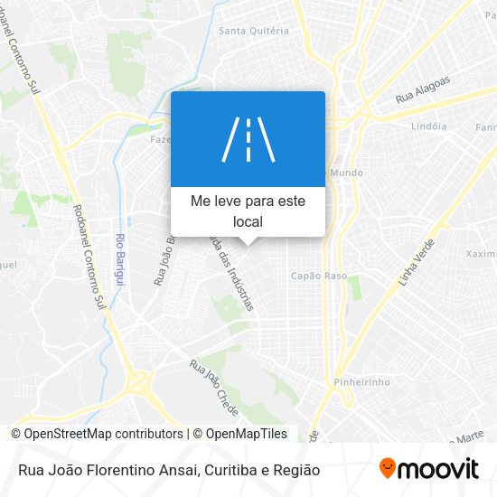 Rua João Florentino Ansai mapa