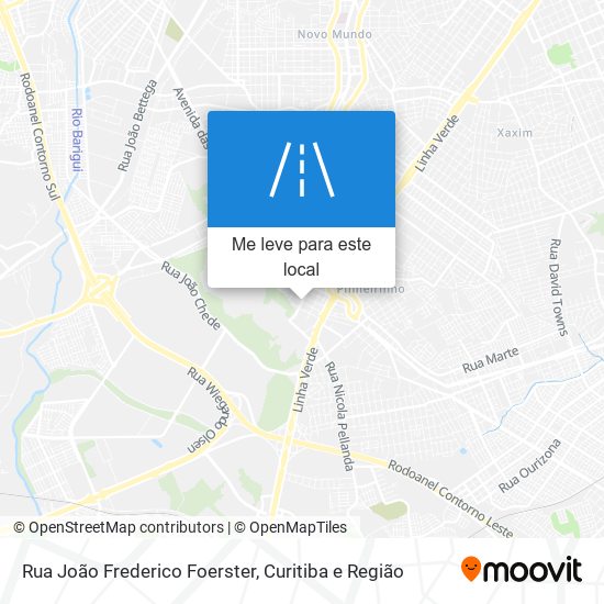 Rua João Frederico Foerster mapa