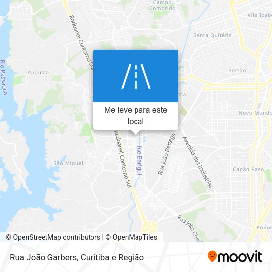 Rua João Garbers mapa