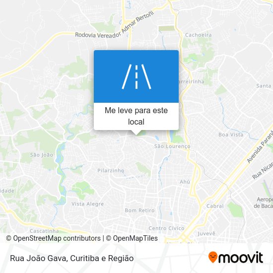 Rua João Gava mapa