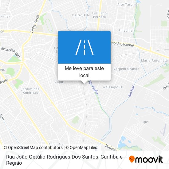 Rua João Getúlio Rodrigues Dos Santos mapa