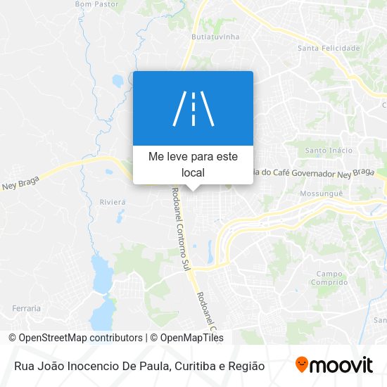 Rua João Inocencio De Paula mapa