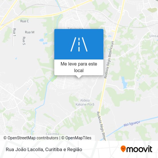 Rua João Lacolla mapa