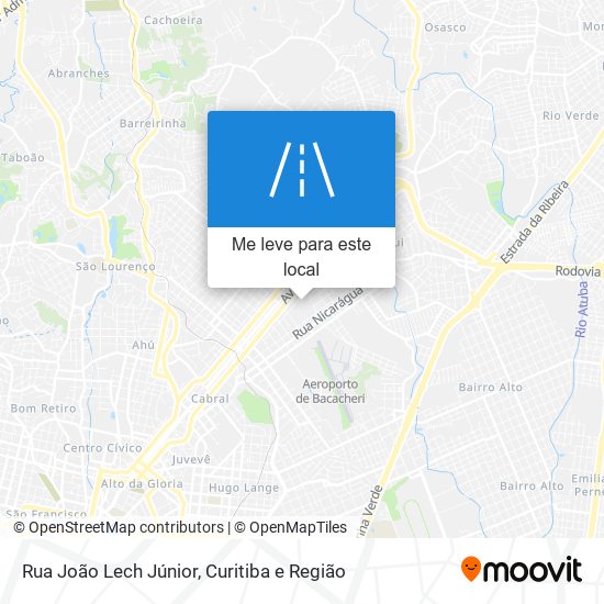 Rua João Lech Júnior mapa