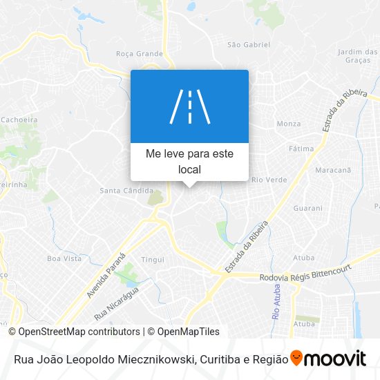 Rua João Leopoldo Miecznikowski mapa