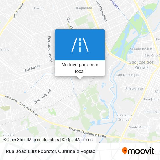 Rua João Luíz Foerster mapa