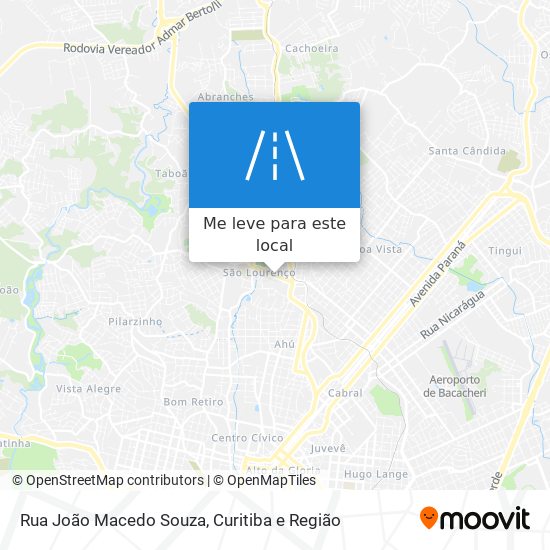 Rua João Macedo Souza mapa